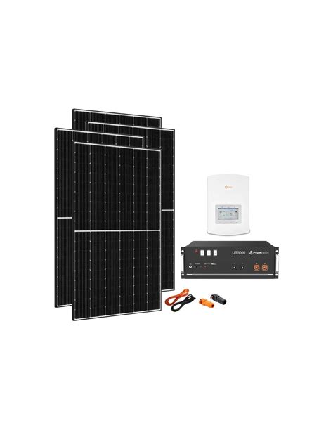 Kit Fotovoltaico Monofase W Pro Inverter Ibrido Solis Kw