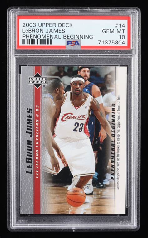 Lebron James 2003 04 Upper Deck Phenomenal Beginning Lebron James 14