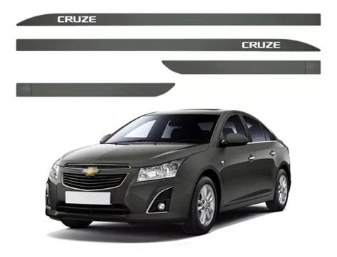 Jogo Friso Lateral Porta Slim Gm Cruze Cinza Rusk 2011 2012