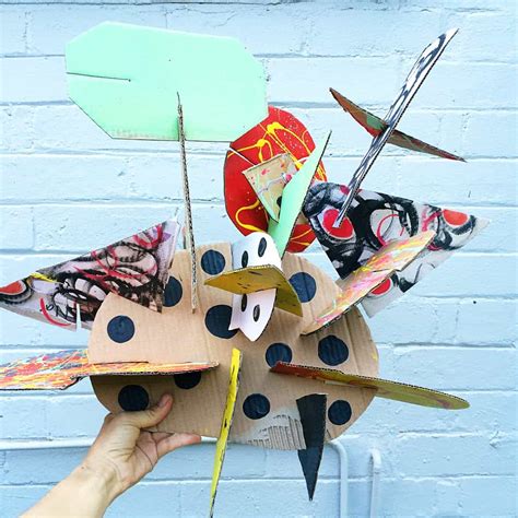 MAKE GIANT RECYCLED CARDBOARD ABSTRACT SCULPTURES