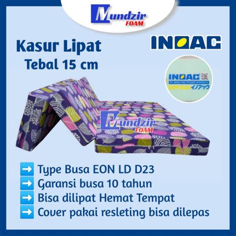 Jual KASUR LIPAT BUSA INOAC Tebal 15cm Kasur Lantai Lipat Murah Matras