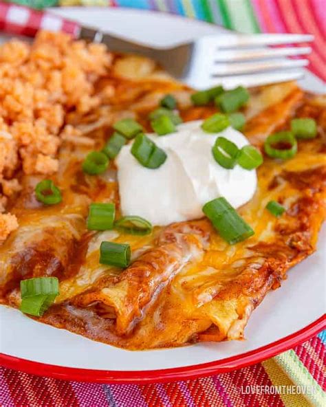 Easy Cheese Enchiladas At Home • Love From The Oven