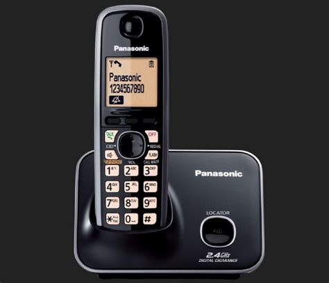 Black Panasonic Cordless Phone Kx Tg Bx Model Name Number Kx