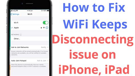 How To Fix WiFi Keeps Disconnecting IPhone And IPad YouTube