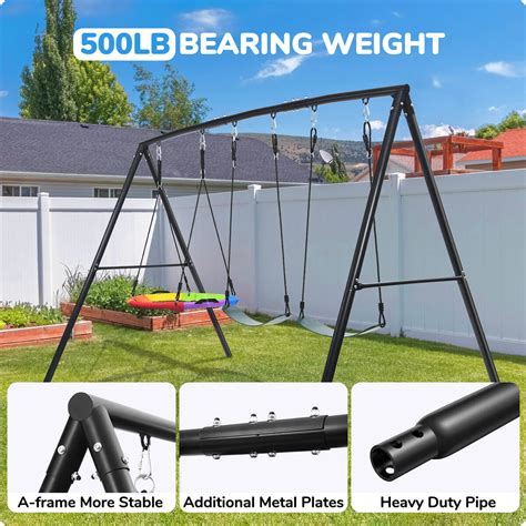metal frames  outdoor swings