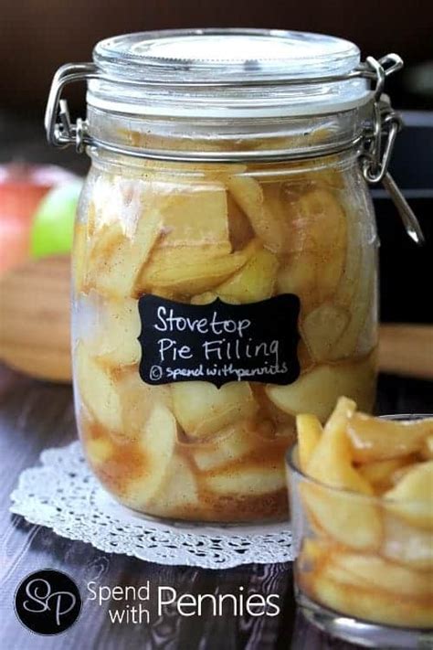 Apple Pie Filling Recipe Made On The Stovetop