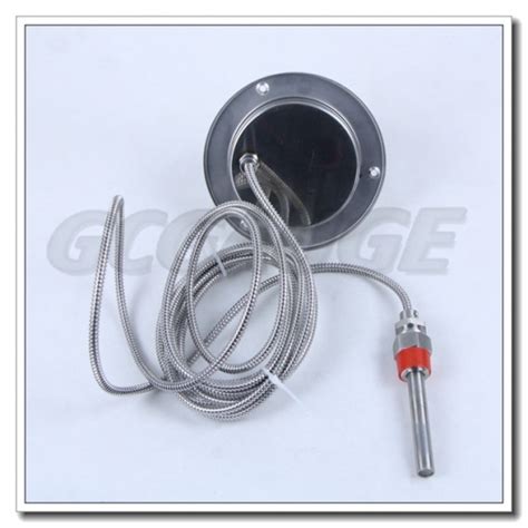 4 Inch All Stainless Steel Back Connection Capillary Temperature Gauge