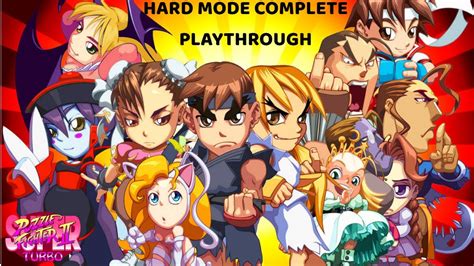 Super Puzzle Fighter Ii Turbo Hard Gameplay Complete Lets Play Super Puzzle Fighter 2 Turbo