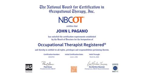 Occupational Therapist Registered Otr And Certified Occupational In