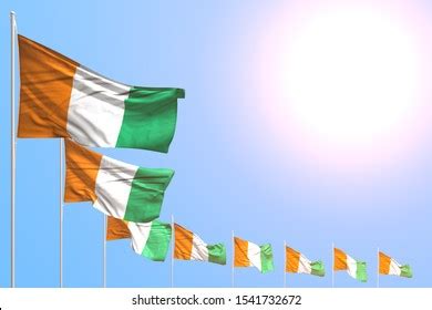 Cute Many Cote D Ivoire Flags Stock Illustration Shutterstock