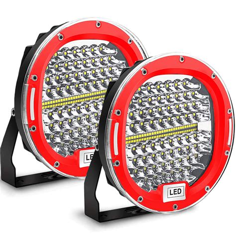 Doxmall Pair W Super Bright Inch Lm Round Led Driving Lights