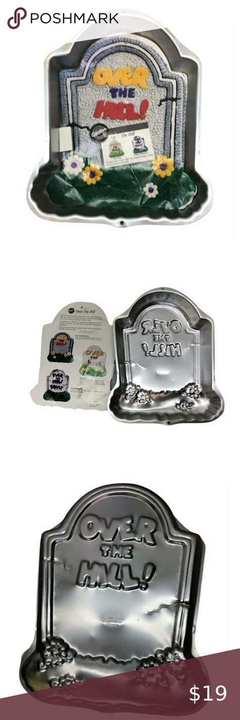 Wilton Cake Pan Over The Hill Tombstonevintage Happy Birthday Cake Mold