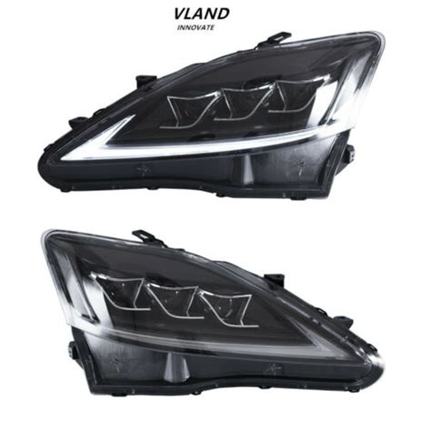 VLAND For 2006 2013 Lexus IS 250 350 ISF Full LED Headlights Assembly