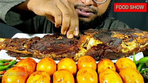 Asmr Eating Spicy Fish Fry Eating Challenge Fish Fry Eating Boiled