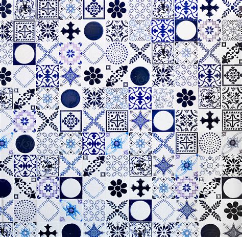 Top 97 Pictures Blue And White Tile Wallpaper Sharp