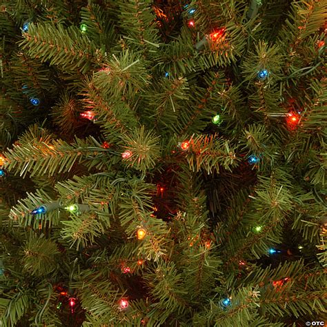 National Tree Company 6 5 Ft Dunhill Fir Slim Tree With Multicolor Lights