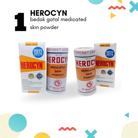 Herocyn Powder Bedak Obat Untuk Kulit Gatal G G Shopee Malaysia