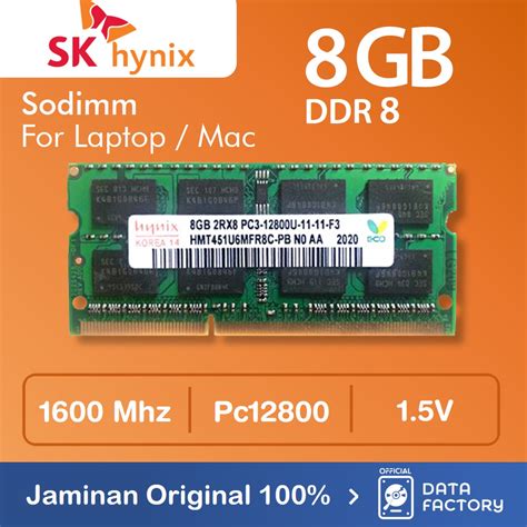 Jual Ram Laptop Hynix Ddr Gb Pc Mhz Sodimm V Memory Non L