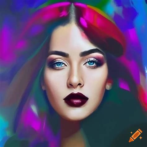 Digital Painting Of A Sophisticated And Alluring Woman By Irakli Nadar