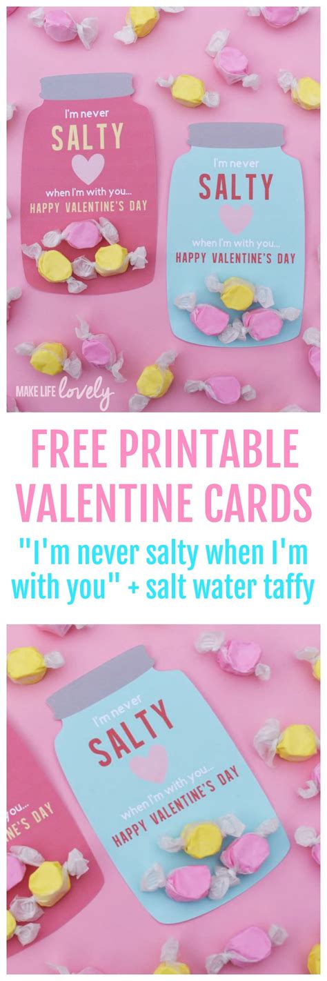 Adorable Free Printable Valentine Cards For Valentines Day Make Life