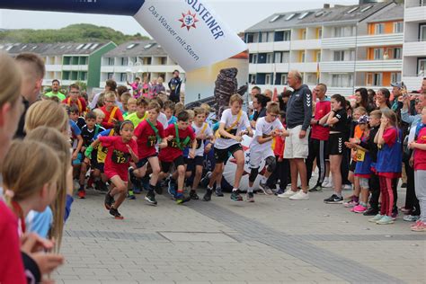 James Krüss Schule Helgoland 20 Schüler Staffel Marathon auf