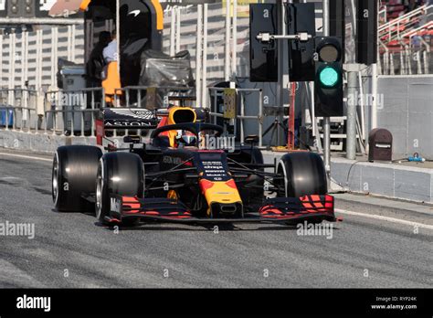 Barcelona Spain February 28th 2019 Pierre Gasly Of France With 10