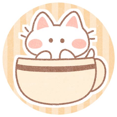 カップに入った猫さん｜かわいいフリーアイコン・イラストの無料素材サイト｜フリーペンシル