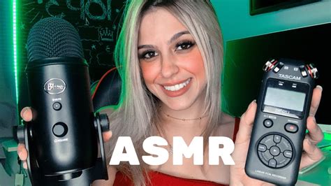 Asmr Blue Yeti X Tascam Escolha O Seu Favorito Tapping E Pincel Na