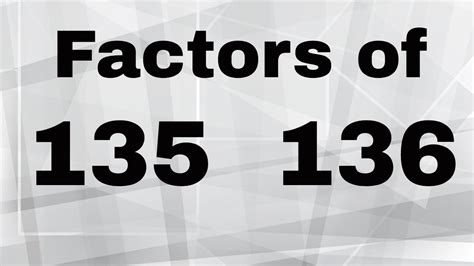 Factor Tree Of 135