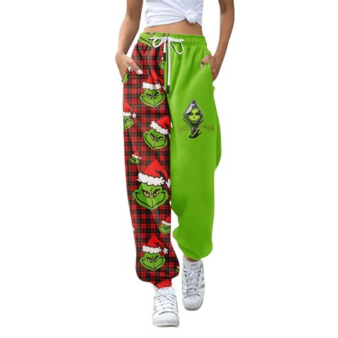 Flannel Grinch Christmas Pajama Pants Womens Grinch Christmas Clothes