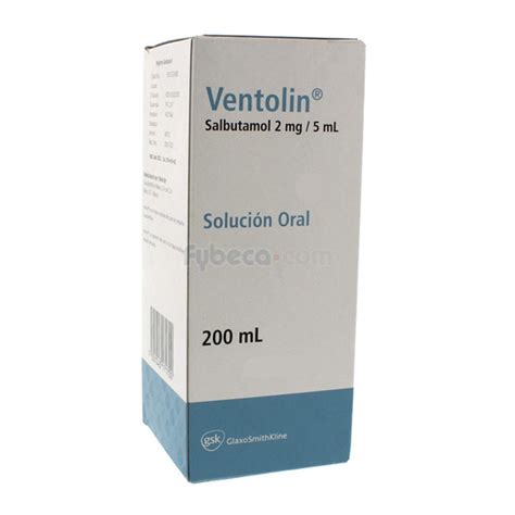 Ventolin 2 Mg 5 Ml 200 Ml Frasco Fybeca