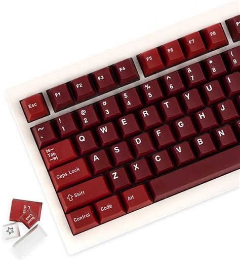 Amazon GEKUCAP Jamon Keycaps 173 Keys Double Shot Cherry Profile