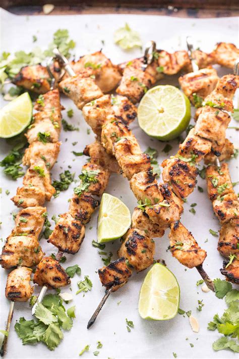 Whole30 Keto Thai Chicken Satay Skewers Tastes Lovely