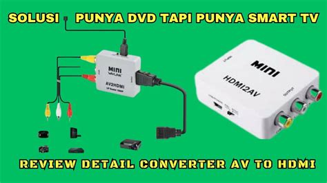 Cara Pasang Converter Av To Hdmi Alat Menyambung Dvd Ke Tv Cara Dvd