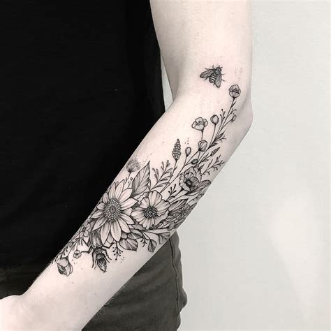 Wildflower Tattoo Sleeve