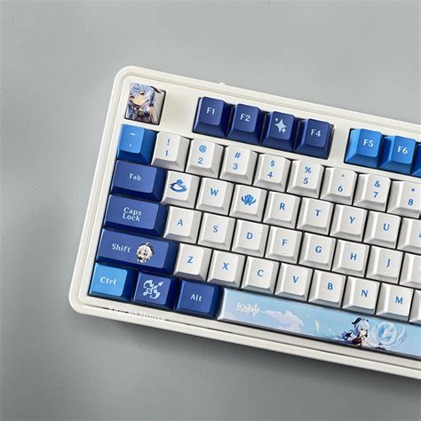 Ganyu Keycap Cherry Profile Genshin Impact Theme Anime Pbt Dye Sub