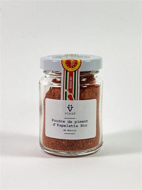 Poudre De Piment D Espelette AOP Bio 40g