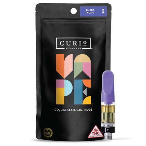 Curio Wellness Bubba Kush Vape Cartridge 1g Leafly