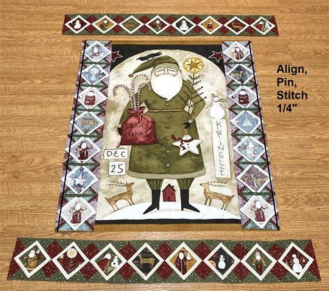 Happy Quilting Kris Kringle Panel Quilt Tutorial