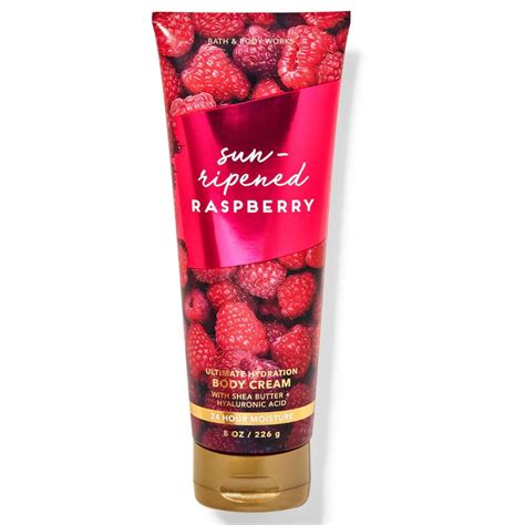 Bath Body Works BBW 保濕香水身體乳霜陽光覆盆子Sun Ripened Raspberry 226g