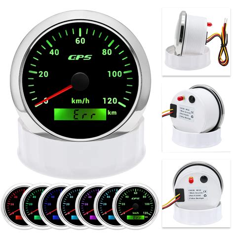 Universal Mm Gps Speedometer Gauge Color Led Backlight For