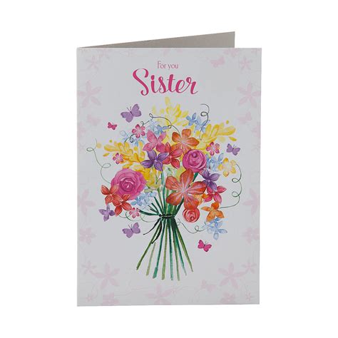 Traditional Sister Greeting Card The Reject Shop