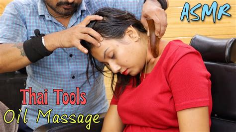 Oil Massage With Thai Tools Intense Asmr Anindita Loves It Youtube