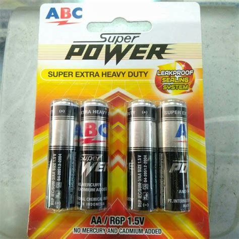 Jual Baterai Battery Abc Hitam Super Power Heavy Duty Ukuran Aa A