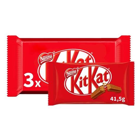 KITKAT Snack de Chocolate de Leite Nestlé 3x41 5 g SNACKS Minipreço