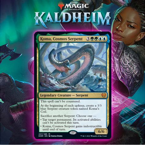 Simic Gets Mythic Rare Serpent In Koma Cosmos Serpent In Kaldheim