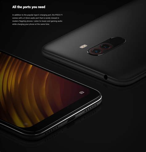 Global Version Xiaomi Pocophone F1 6GB 128GB Smartphone Steel Blue