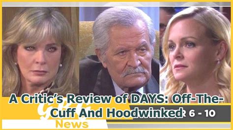 A Critics Review Of Days Off The Cuff And Hoodwinked Youtube