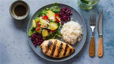 Premium Photo Brazilian Healthy Food Plate With Grilled Chicken