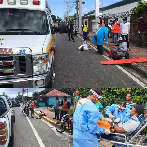 Nueve Personas Heridas En Puerto Plata Debido A Cuatro Accidentes De